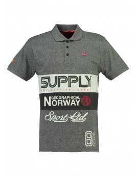Polo Enfant Geographical Norway Karchie Gris Clair