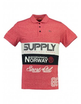 Polo Enfant Geographical Norway Karchie Rouge