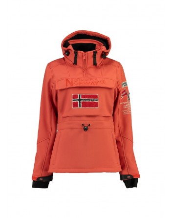 Softshell Femme Geographical Norway Topale Orange