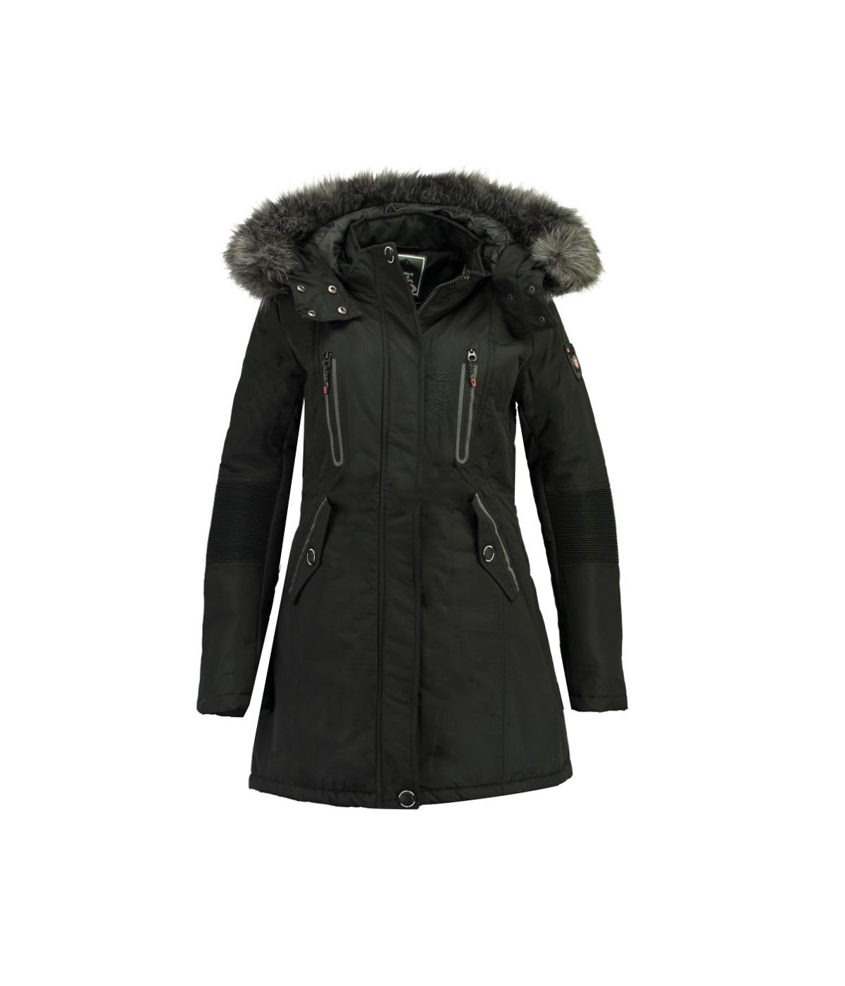Parka Femme Geographical Norway Coraly Noir | SHOWROOMVIP : Parkas Femme