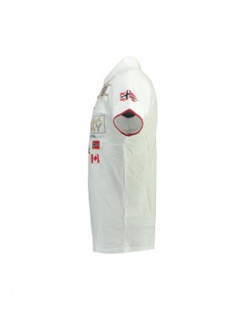 Polo Homme Geographical Norway Klipo Blanc