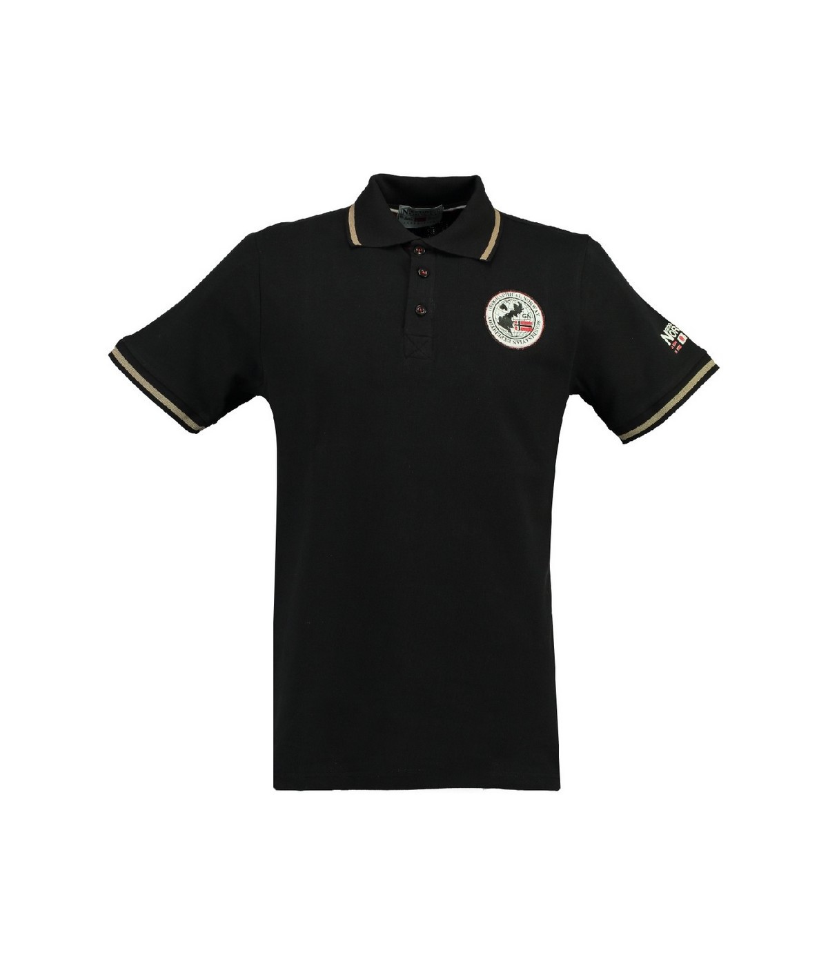 Polo Homme Geographical Norway Kamelo Noir