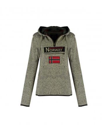 Sweat Femme Geographical Norway Upclassica Gris Clair