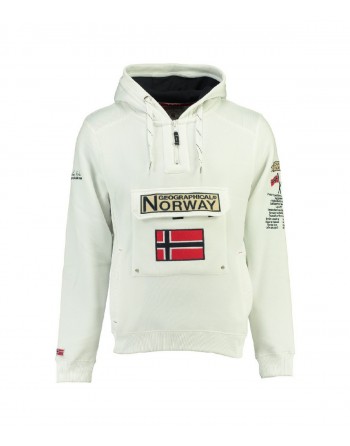 Sweat Homme Geographical Norway Gymclass New B Blanc