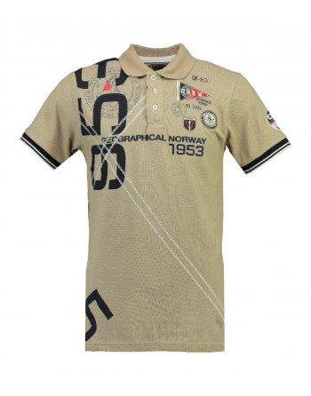 Polo Homme Geographical Norway Kilian Beige