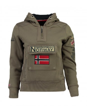 Sweat Fille Geographical Norway Gymclass New A100 Taupe