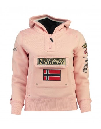 Sweat Fille Geographical Norway Gymclass New A100 Rose