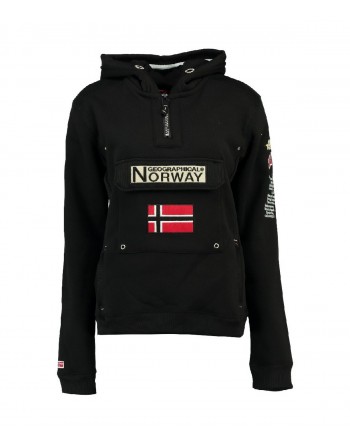 Sweat Fille Geographical Norway Gymclass New A100 Noir
