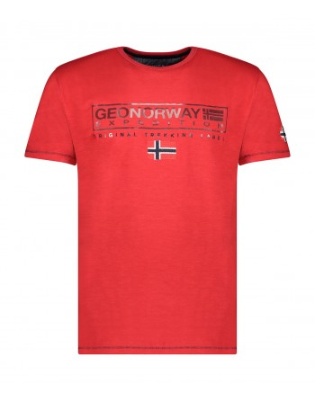 Tshirt Homme Geographical Norway Jasic Rouge
