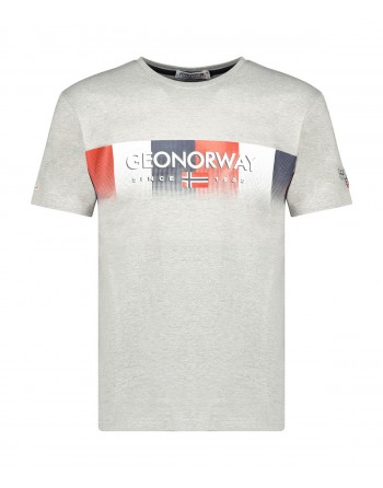 Tshirt Homme Geographical Norway Jobody Gris Clair