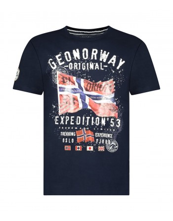 Tshirt Homme Geographical Norway Jitchen 415EO Marine