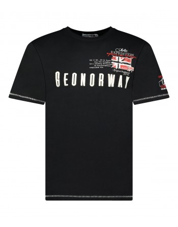 Tshirt Homme Geographical Norway Jason Noir