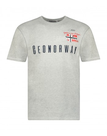 Tshirt Homme Geographical Norway Jason Gris Clair