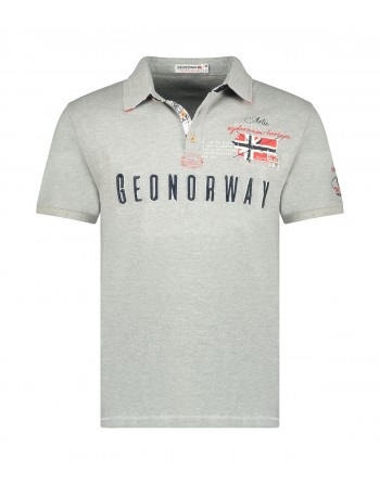 Polo Homme Geographical Norway Kason Gris Clair
