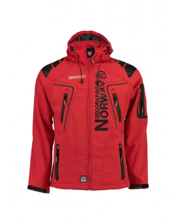 Softshell Homme Geographical Norway Techno 056 Rouge