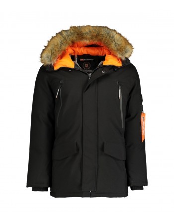 Parka Homme Geographical Norway Arnold Hood Fur EO001 Noir