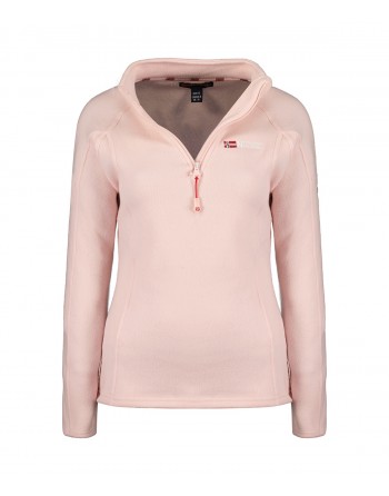 Micro Polaire Femme Geographical Norway Tug Half Zip Rose