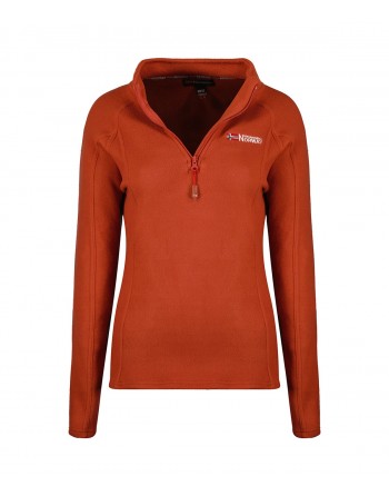 Micro Polaire Femme Geographical Norway Tug Half Zip Rusty