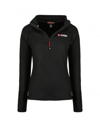 Micro Polaire Femme Geographical Norway Tug Half Zip Noir